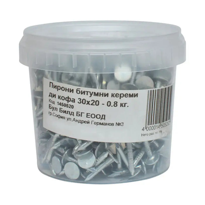 NAILS FOR BITUMEN GUTTA TILES - Битумни ленти и аксесоари<<<Материали за покриви<<<Строителни материали<<<Praktiker
