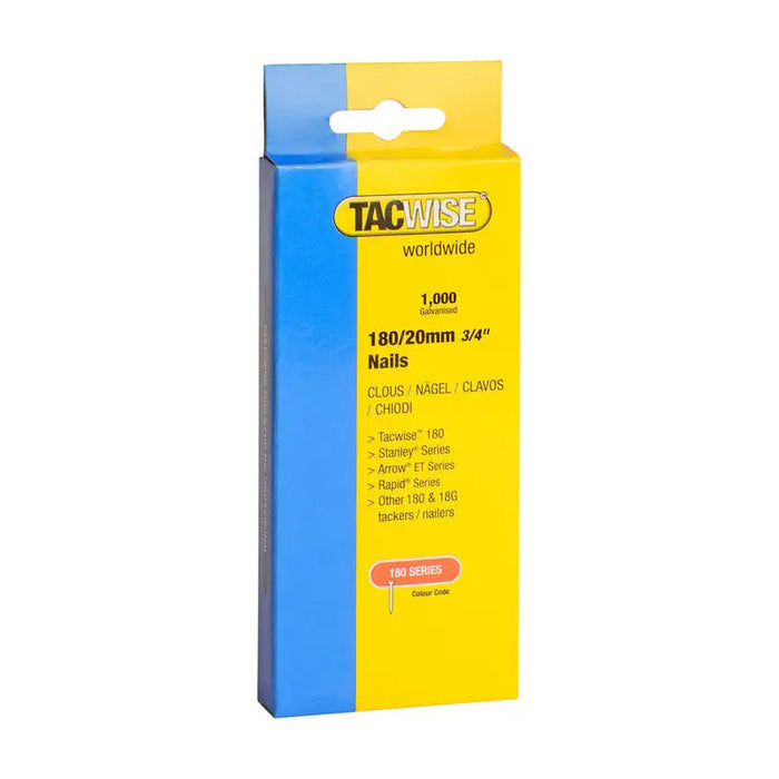NAILS FOR TAKER 20 MM TACWISE 1000 PCS - Скоби и пирони за такери<<<Консумативи за електроинструменти<<<Инструменти и