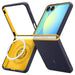 Nano Pop Mag MagSafe Case for Samsung Galaxy Z Flip 7 - Navy Blue and Yellow - Cell phone cases and covers<<<HurtelXML