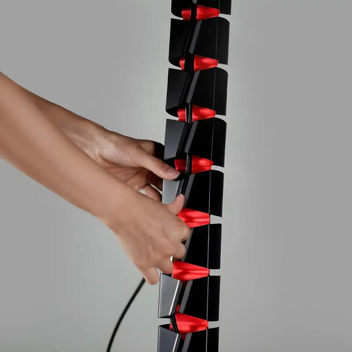 Nano RS desk cable organizer / cable grille 1345mm black and red RS125 - Cable coversTVA-MAS<<<TV