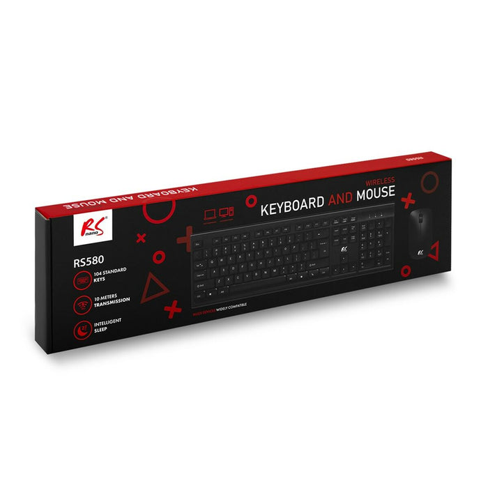 Keyboard and Mouse Nano RS RS580 Black