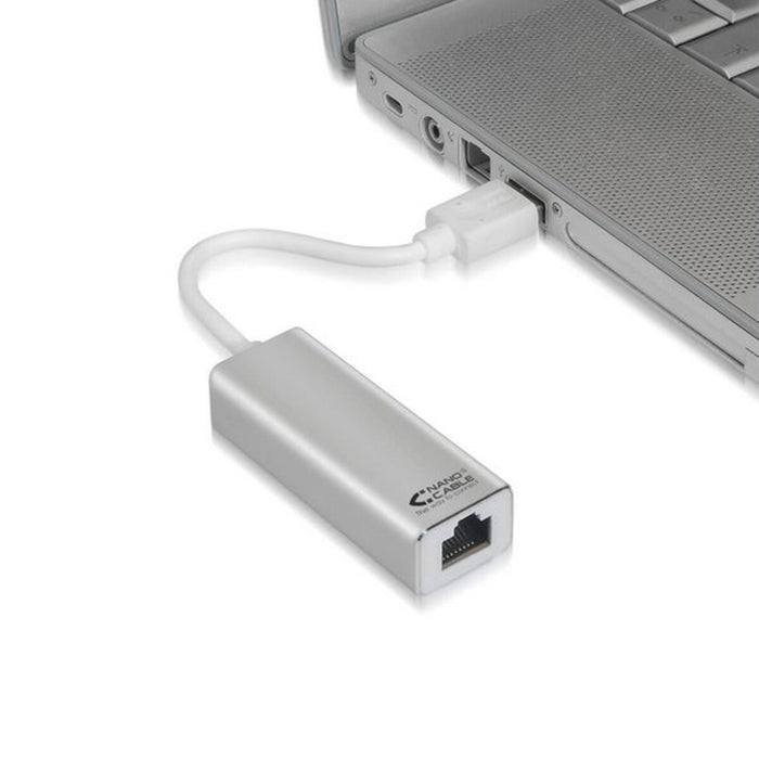 USB-C to RJ45 Network Adapter NANOCABLE USB 3.0/RJ-45, 0.15m