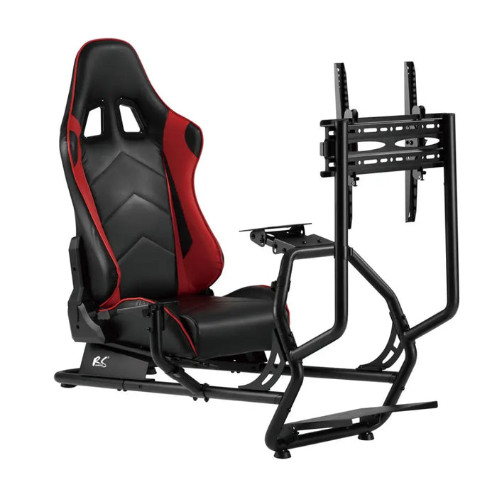NanoRS RS160 Gaming Chair Racing Simulator Stand 3 in 1 PC Console Gamers Synthetic Leather Cover Steering Wheel Stand