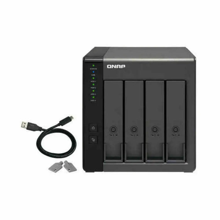 NAS Network Storage Qnap TR-004 Black - Компютър Мрежи и компоненти<<<Компютри| Електроника<<<BigBuy&&&Твърди