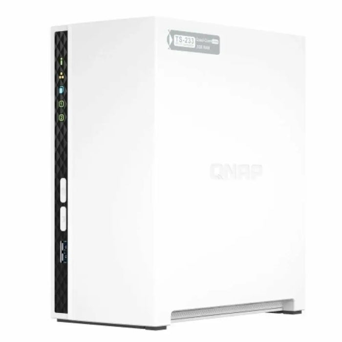 NAS Network Storage Qnap TS-233 White Black - Компютър Мрежи и компоненти<<<Компютри| Електроника<<<BigBuy&&&Твърди