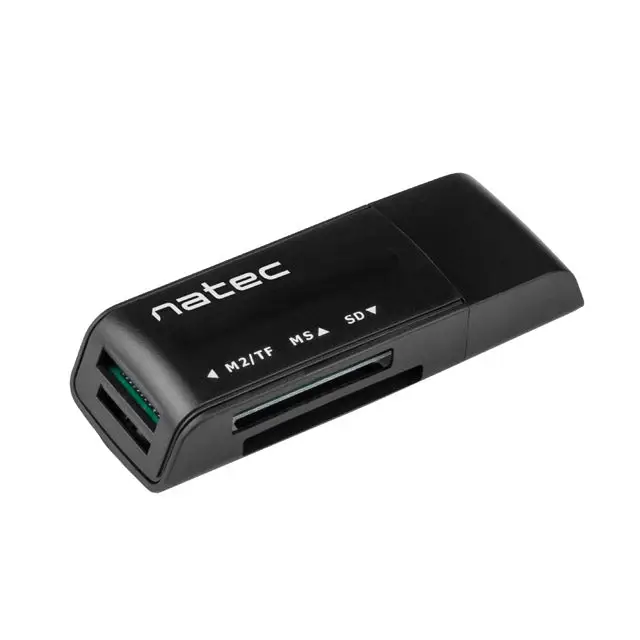 Natec Card Reader MINI ANT 3 SDHC MMC M2 MICRO SD USB 2.0 Black - Аксесоари<<<NATEC компютърна