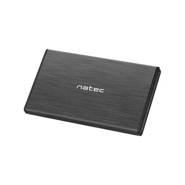 Natec External HDD/SSD Enclosure Rhino SATA 2.5’’ USB 2.0 Aluminium Slim Black - Аксесоари<<<NATEC компютърна
