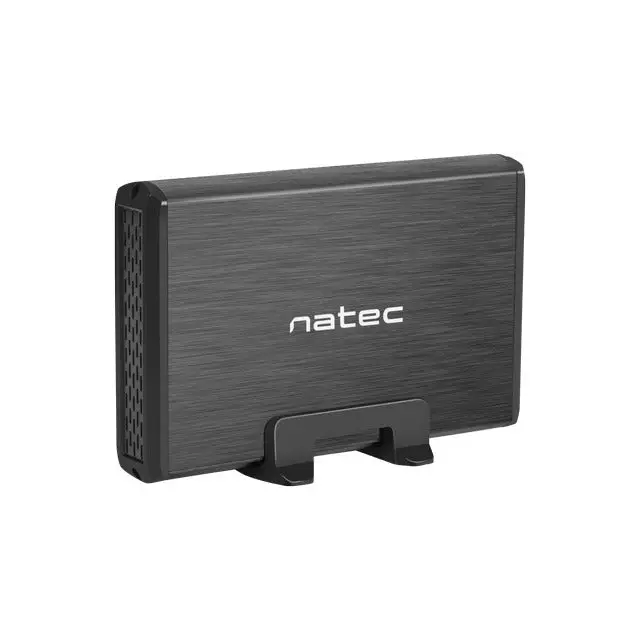 Natec External HDD/SSD Enclosure Rhino SATA 3.5’’ USB 3.0 Aluminium Black - Аксесоари<<<NATEC компютърна