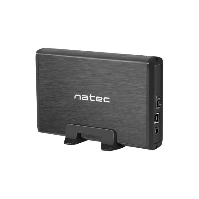 Natec External HDD/SSD Enclosure Rhino SATA 3.5’’ USB 3.0 Aluminium Black - Аксесоари<<<NATEC компютърна