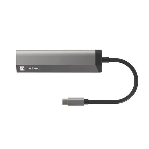 Natec Fowler Multiport Adapter 4 in 1 2xUSB 3.0 HUB HDMI 4K USB-C PD Slim - Аксесоари<<<NATEC компютърна