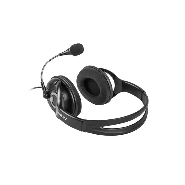Natec Headset Bear 2 With Microphone Black - Слушалки<<<NATEC компютърна периферия<<<NATEC<<<PolyComp&&&Електроника