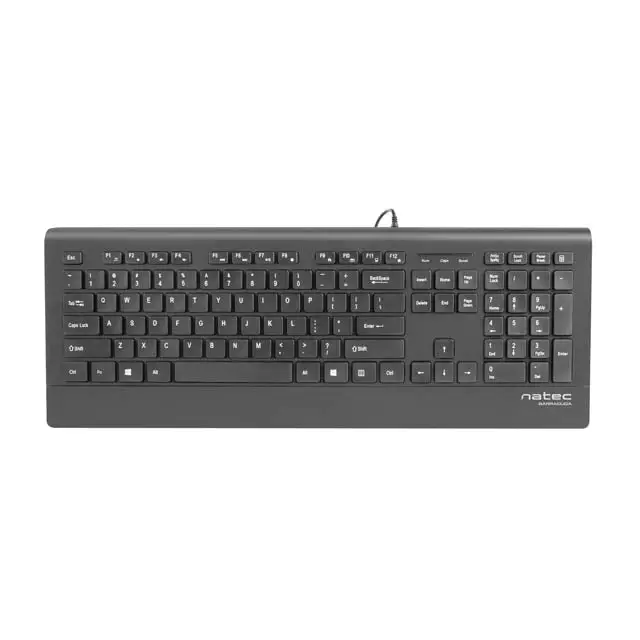 Natec Keyboard Barracuda SLIM US Layout Black - Клавиатури<<<NATEC компютърна