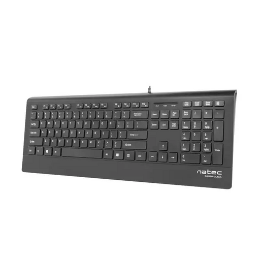 Natec Keyboard Barracuda SLIM US Layout Black - Клавиатури<<<NATEC компютърна