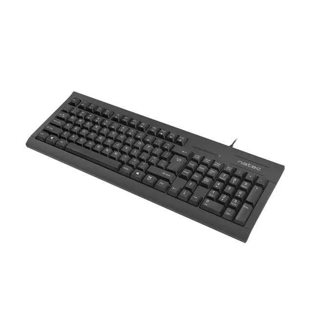 Natec Keyboard Moray US Layout With Id Card Reader Black - Клавиатури<<<NATEC компютърна