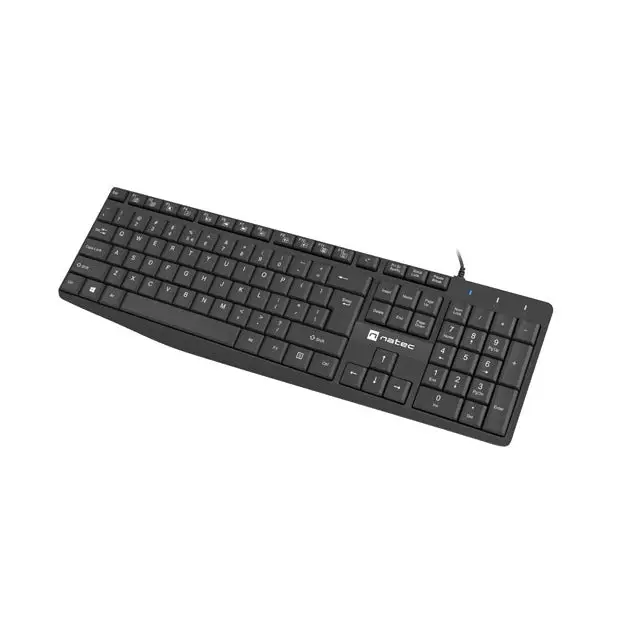 Natec Keyboard Nautilus SLIM US Layout Black - Клавиатури<<<NATEC компютърна