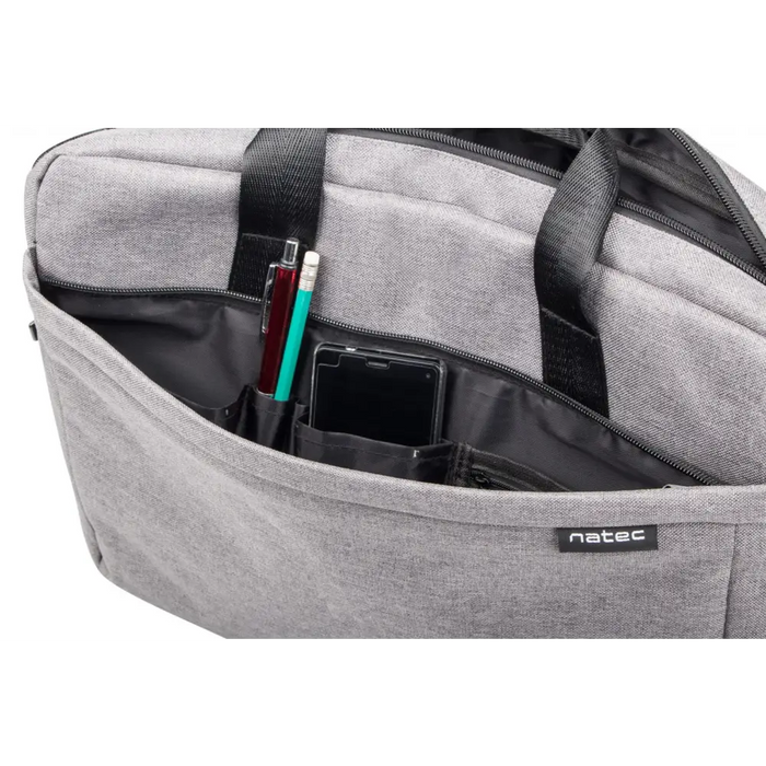 NATEC Mustela notebook bag 15.6’ grey - Bags / backpacks / casesMOB-TOR<<<Notebooks / Netbooks