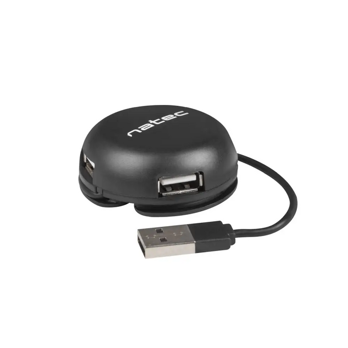Natec usb 2.0 hub bumblebee 4-port black - Аксесоари<<<NATEC компютърна периферия<<<NATEC<<<PolyComp&&&Компютър Мрежи и
