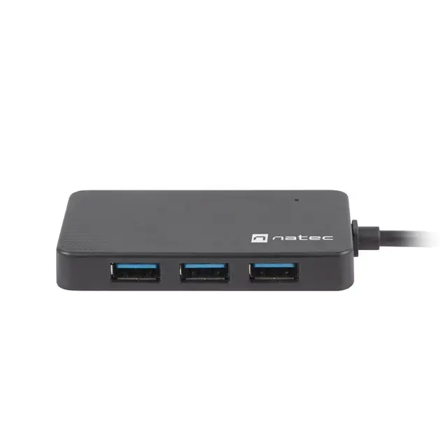 Natec usb 3.0 hub silkworm 4-ports black usb-c - Аксесоари<<<NATEC компютърна