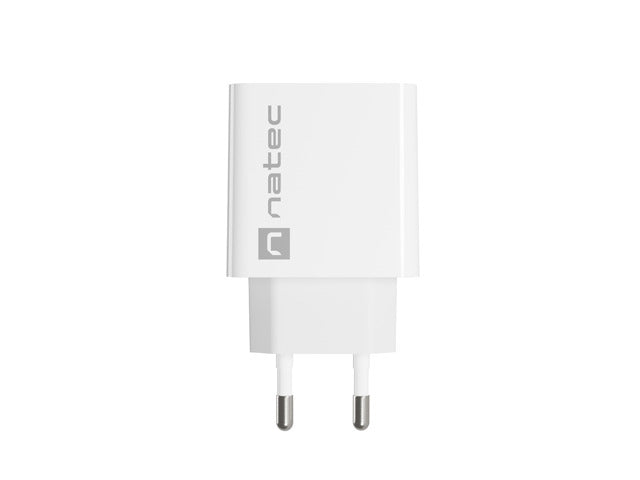 Natec USB Charger Ribera 1X USB-A 18W White - Аксесоари<<<NATEC компютърна периферия<<<NATEC<<<PolyComp&&&USB зарядни и