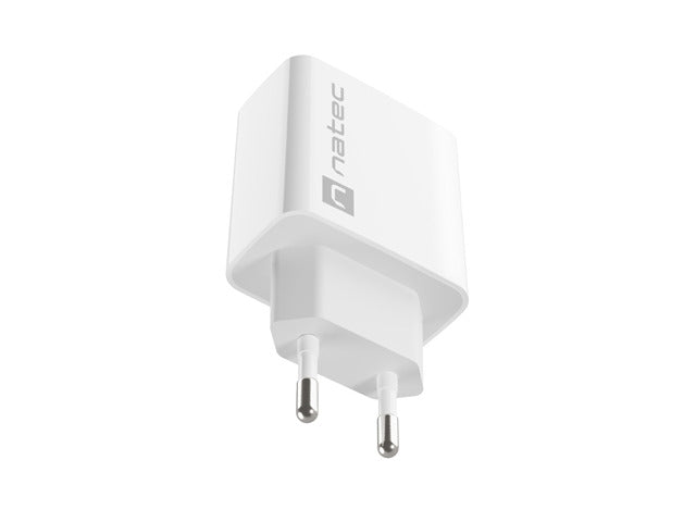 Natec USB Charger Ribera 1X USB-A 18W White - Аксесоари<<<NATEC компютърна периферия<<<NATEC<<<PolyComp&&&USB зарядни и