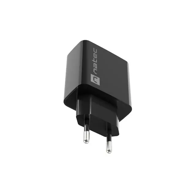 Natec USB Charger Ribera 1X USB-A + 1X USB-C 20W Black - Аксесоари<<<NATEC компютърна