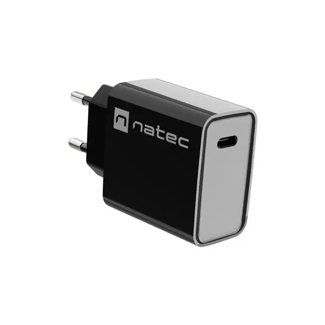 Natec USB Charger Ribera 1X USB-C 20W Black - Аксесоари<<<NATEC компютърна периферия<<<NATEC<<<PolyComp&&&Електроника