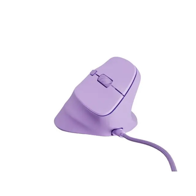 Natec Vertical Mouse Crake 2 Pro 12800DPI Optical Pure Lavander - Мишки<<<NATEC компютърна