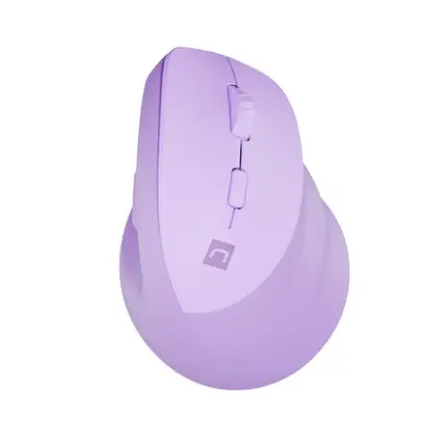 Natec Vertical Mouse Crake 2 Wireless 2400DPI Bluetooth 5.2 + 2.4 GHz Pure Lavender - Мишки<<<NATEC компютърна
