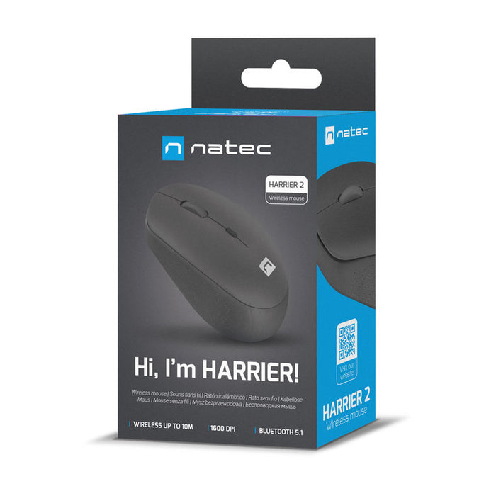 Natec Mouse Harrier 2, 1600 DPI Bluetooth 5.1 Black