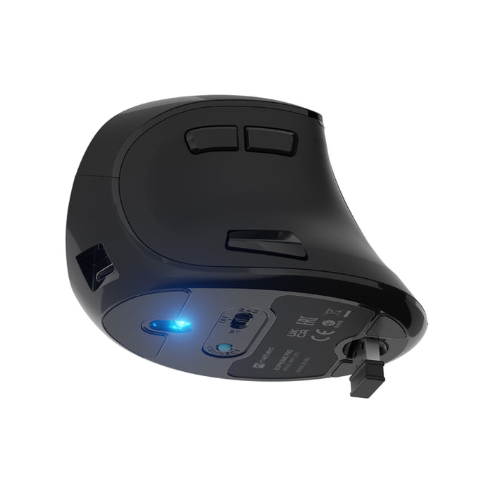 Natec Euphonie Pro Wireless Vertical Mouse BT 5.0 4000DPI, Silent, Programmable