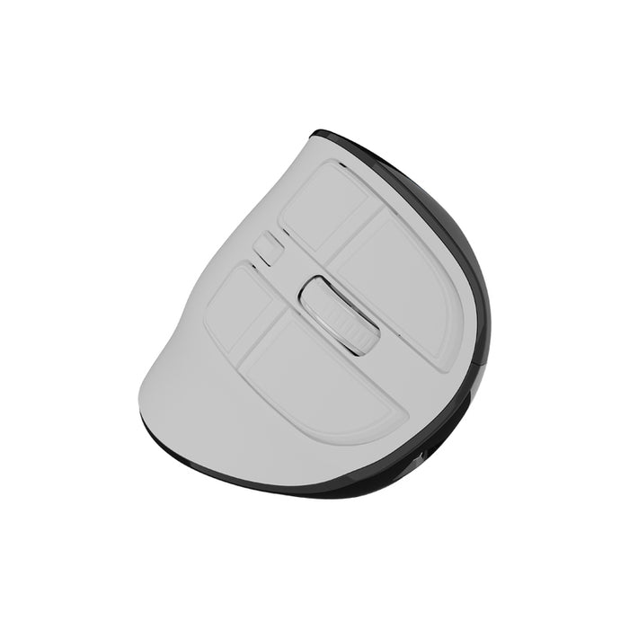 Natec Euphonie Vertical Mouse PRO Wireless  BT 5.0, 4000DPI Silent, Programmable, White