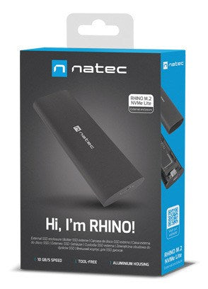 M.2 NVME drawer, Natec Rhino, black