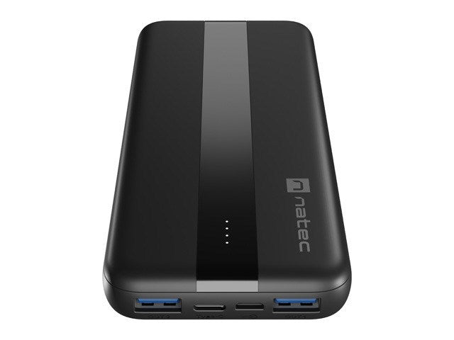 Natec Powerbank Trevi Slim Q V2 10000MAh 2X USB-A 18W + 1X USB-C 20W + USB-C - USB0-C CABLE