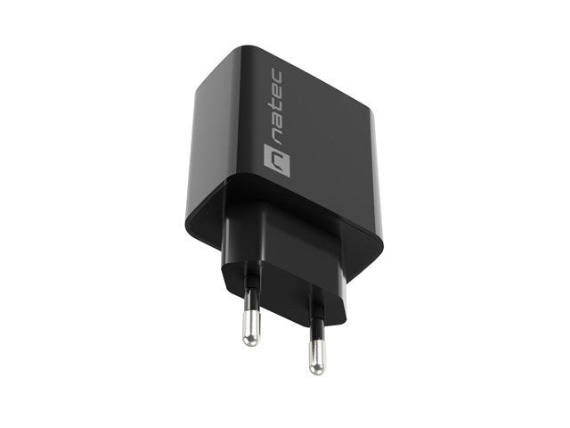 Natec USB Charger Ribera 1X USB-A 18W, Black