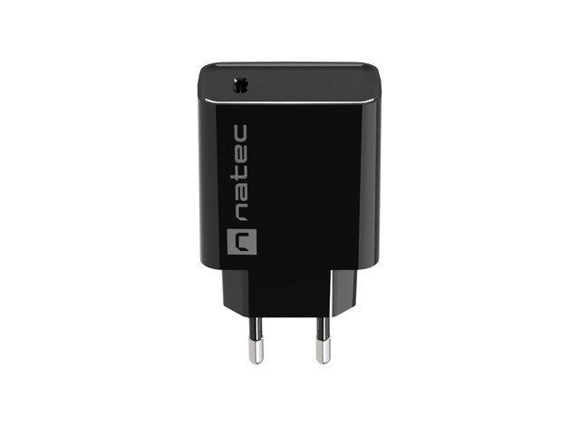 Natec USB Charger Ribera 1X USB-C 20W, Black