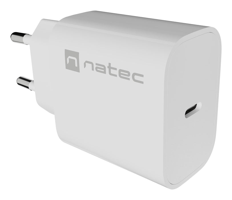 WALL CHARGER NATEC RIBERA 1X USB-C 20W WHITE