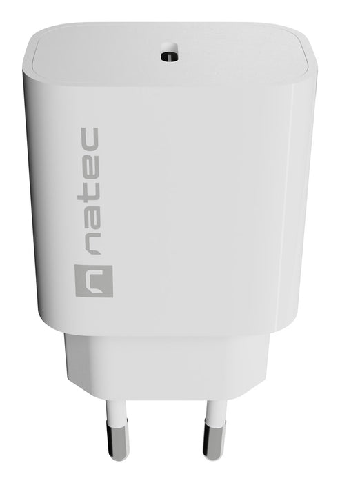 WALL CHARGER NATEC RIBERA 1X USB-C 20W WHITE