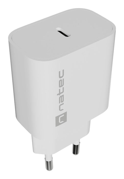 WALL CHARGER NATEC RIBERA 1X USB-C 20W WHITE
