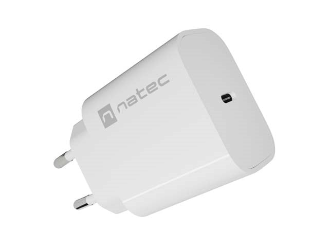 WALL CHARGER NATEC RIBERA 1X USB-C 20W WHITE