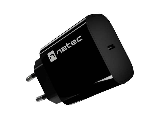 WALL CHARGER NATEC RIBERA 1X USB-C 20W BLACK