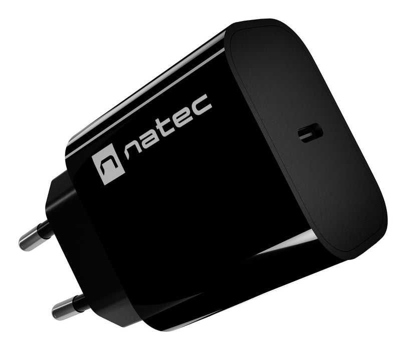 WALL CHARGER NATEC RIBERA 1X USB-C 20W BLACK