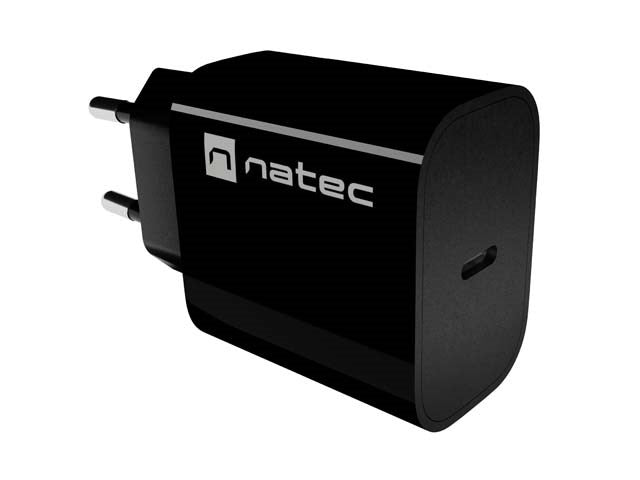WALL CHARGER NATEC RIBERA 1X USB-C 20W BLACK