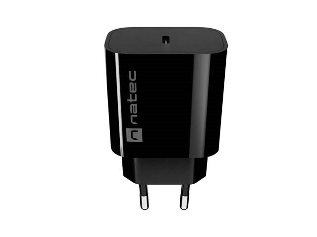 WALL CHARGER NATEC RIBERA 1X USB-C 20W BLACK