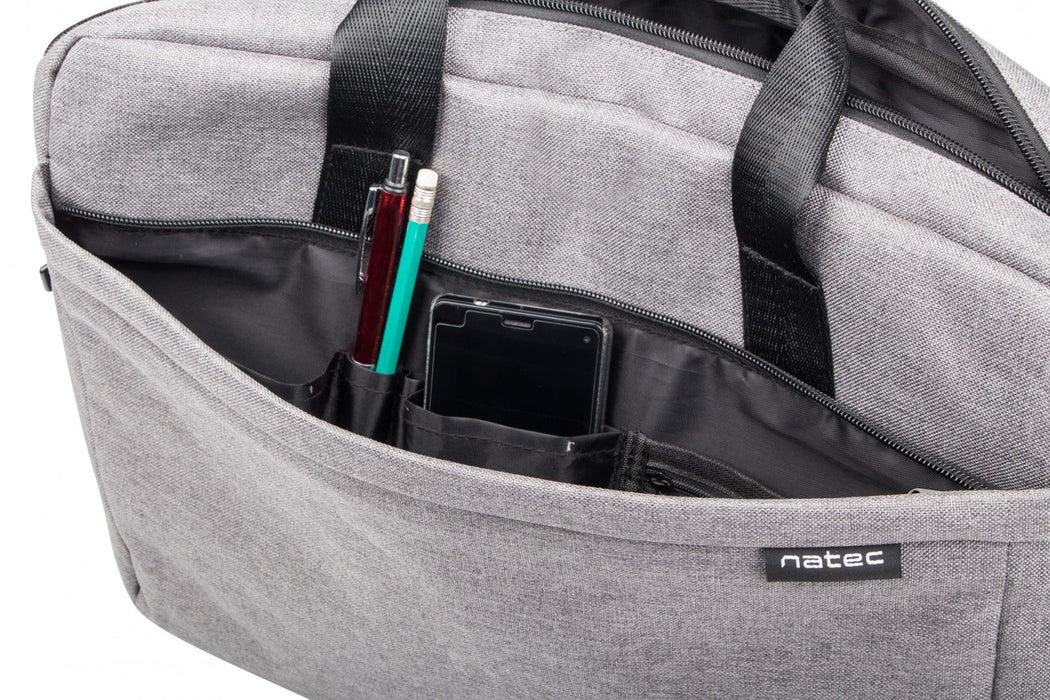 NATEC Mustela notebook bag 15.6’ grey