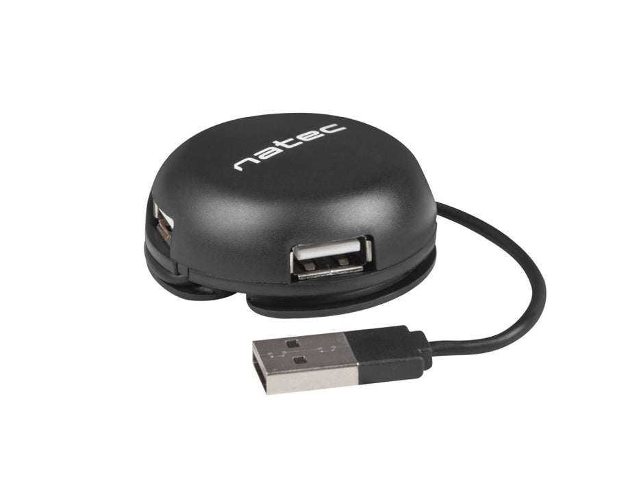 Natec usb 2.0 hub bumblebee 4-port black