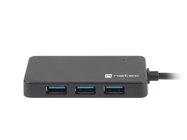 Natec usb 3.0 hub silkworm 4-ports black usb-c