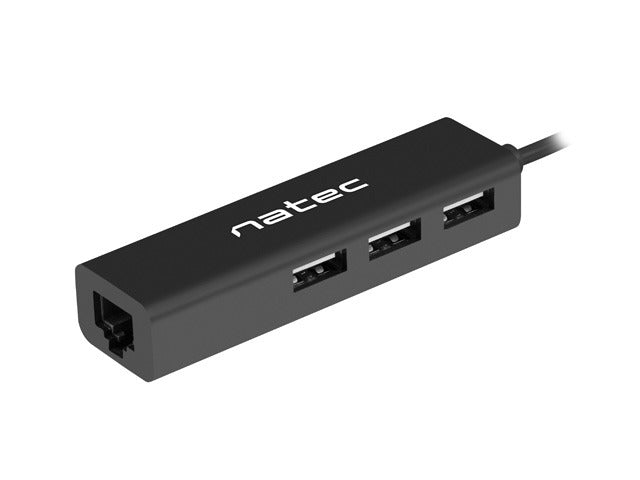 Natec usb 2.0 hub dragonfly 3x port usb 2.0 usb+rj45
