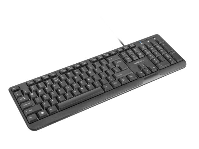 Natec Keyboard Trout US Layout Slim, Black