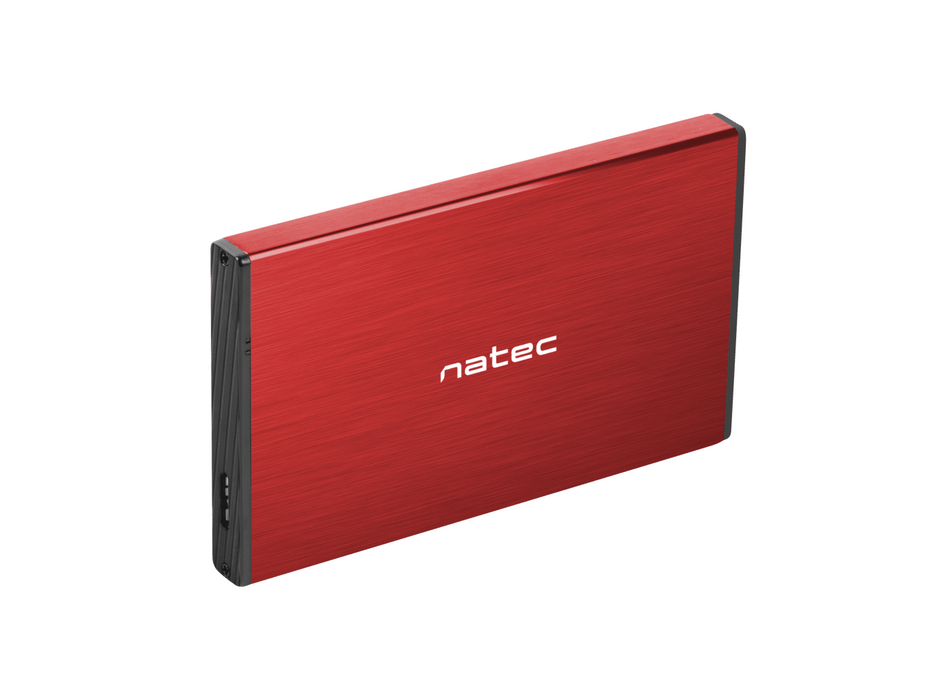 2.5'' SSD/HDD drawer, Natec Rhino Go, USB 3.0, red