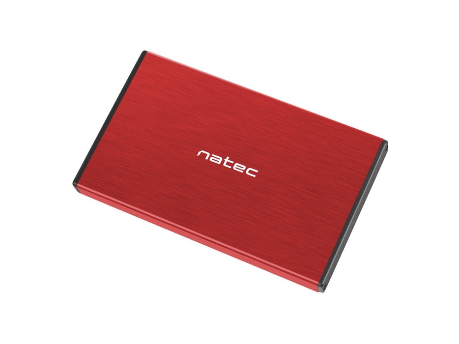 2.5'' hard drive tray, Natec Rhino Go, USB 3.0, red